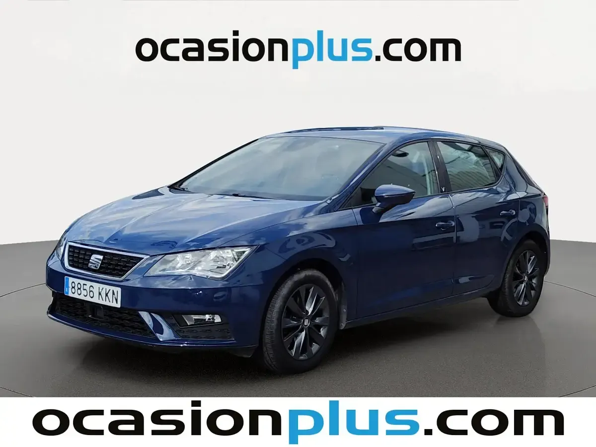 Usado Seat Leon Style 110 CV (80 kW) 2018 Azul Utilitario