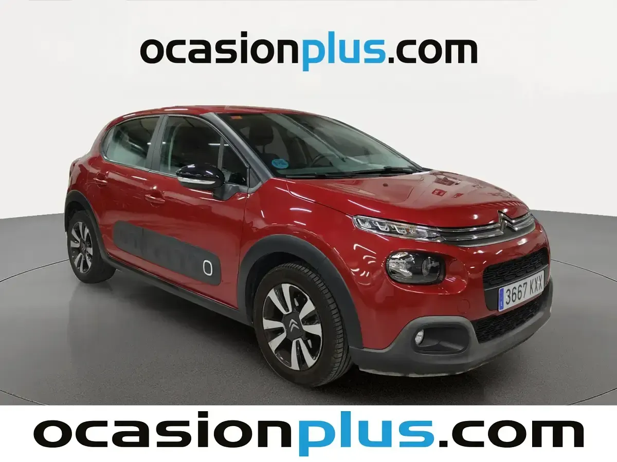 Usado Citroën C3 Feel 110 CV (80 kW) 2019 Rojo Utilitario