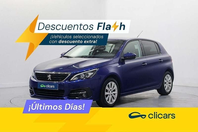 Usado Peugeot 308 Style 131 CV (96 kW) 2018 Azul Utilitario