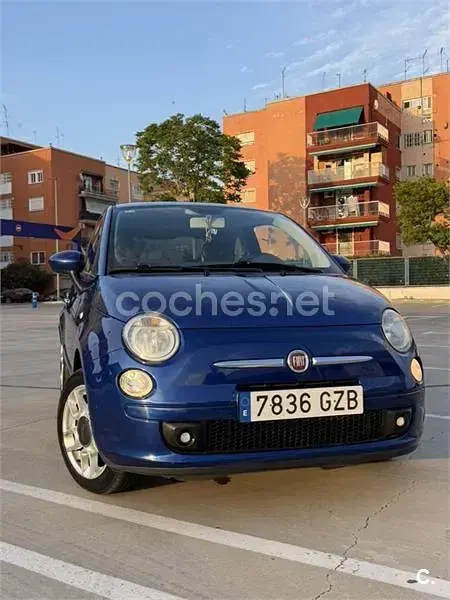 Usado Fiat 500 69 CV (50 kW) 2010 Azul Berlina