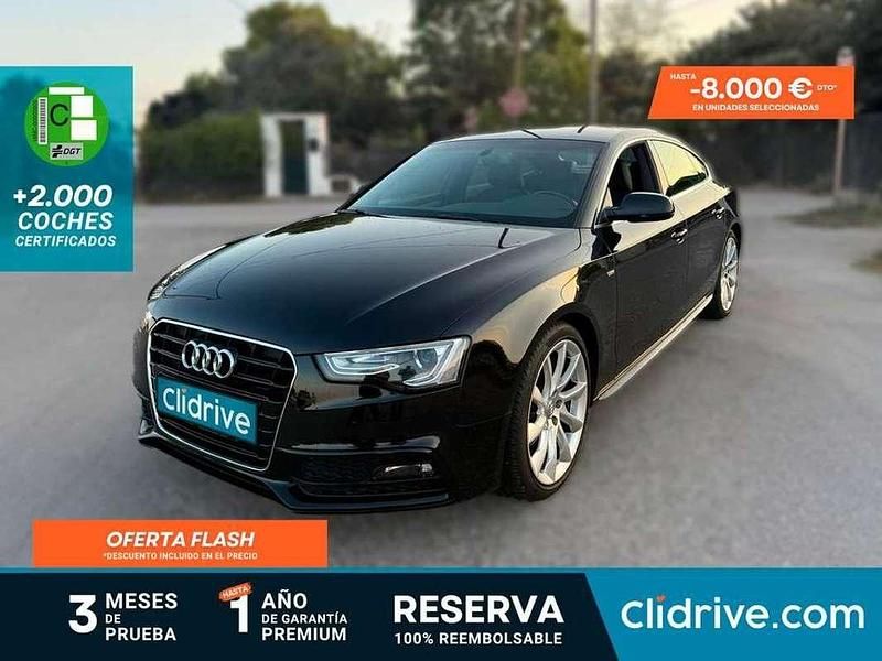 Negro Usado 2016 Audi A5 Sportback S-Line Berlina | 16.290 € (Buen precio) - Imagen 1/3
