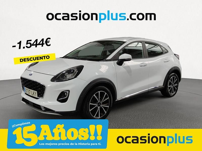 Blanco Usado 2020 Ford Puma Gen-E Titanium SUV | 16.790 € (Un poco caro) - Imagen 1/4