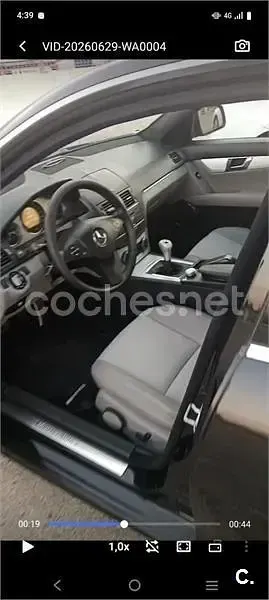 Usado Mercedes C180 Avantgarde 143 CV (105 kW) 2007 Negro Berlina