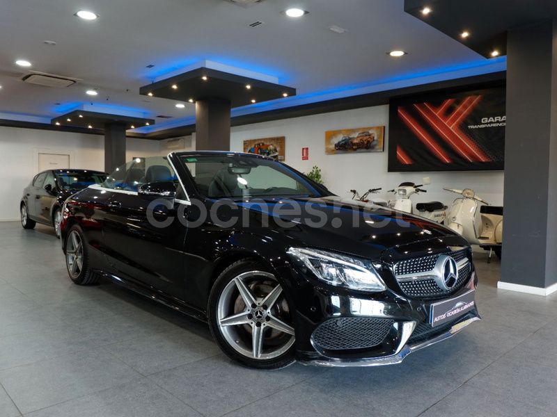 Usado Mercedes C220 170 CV (125 kW) 2017 Negro Descapotable