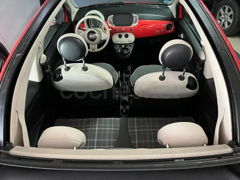 Usado Fiat 500C Lounge 69 CV (50 kW) 2019 Rojo Descapotable