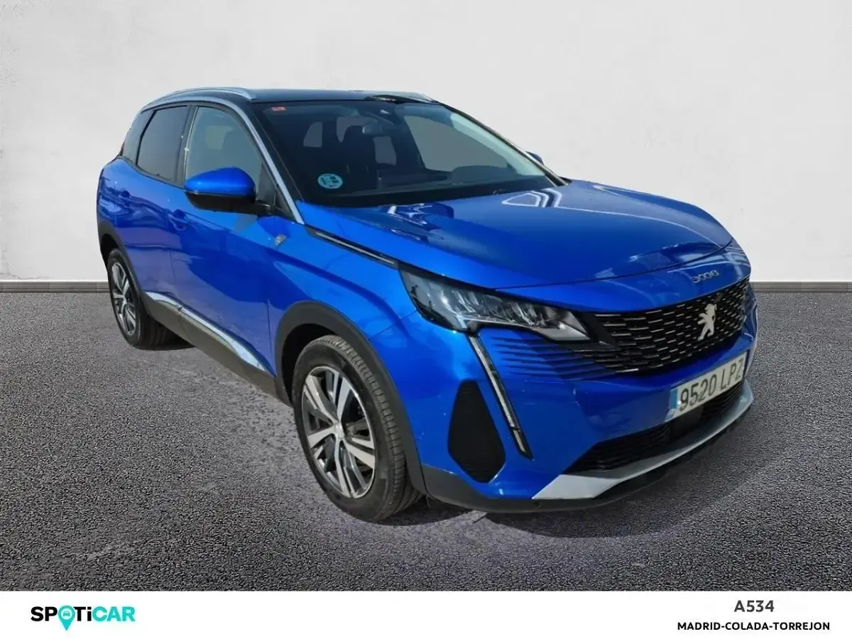 Usado Peugeot 3008 S 130 CV (95 kW) 2021 Azul SUV
