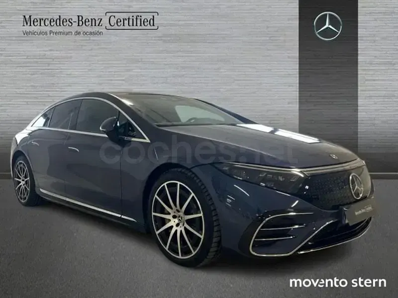 Usado Mercedes EQS580 AMG line 400 kW (544 CV) 2022 Azul Berlina
