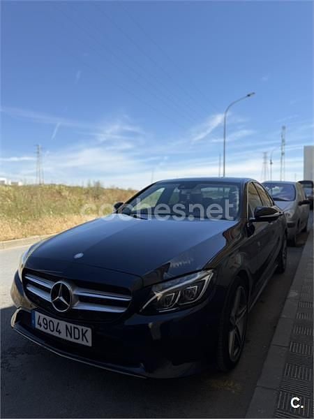 Usado Mercedes C220 AMG line 170 CV (125 kW) 2016 Azul Berlina