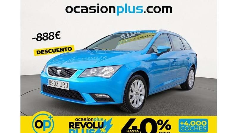 Usado Seat Leon ST Style 125 CV (91 kW) 2016 Azul Familiar