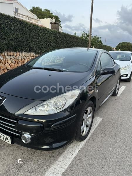 Negro Usado 2006 Peugeot 307 CC Descapotable | 5000 € (Precio justo) - Imagen 1/4