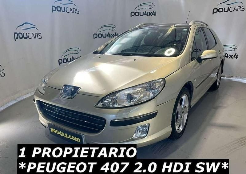 Usado Peugeot 407 Sport 136 CV (100 kW) 2006 Plateado Familiar