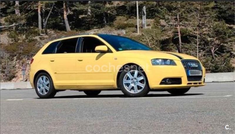 Amarillo Usado 2007 Audi A3 Sportback Ambiente Utilitario | 9000 € (Precio justo) - Imagen 1/4