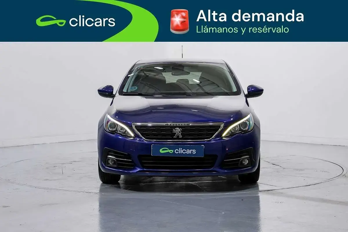 Usado Peugeot 308 Style 131 CV (96 kW) 2019 Azul Utilitario