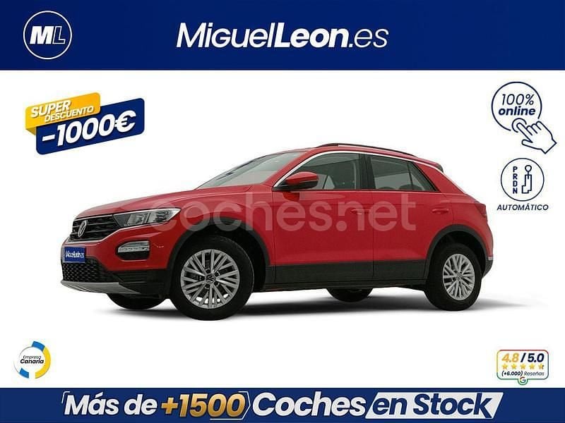 Rojo Usado 2021 VW T-Roc Advance SUV | 19.985 € (Buen precio) - Imagen 1/3