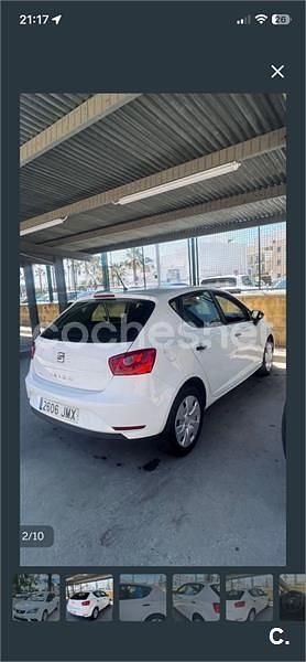 Usado Seat Ibiza Style 75 CV (55 kW) 2016 Blanco Berlina