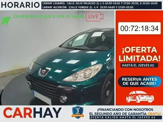 Usado Peugeot 307 110 CV (80 kW) 2005 Utilitario