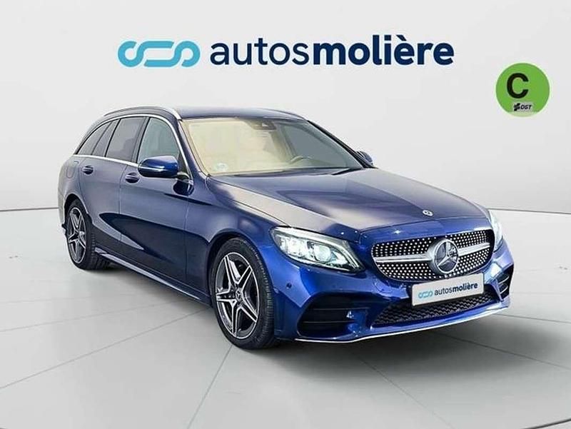 Usado Mercedes C220 194 CV (142 kW) 2018 Azul Familiar