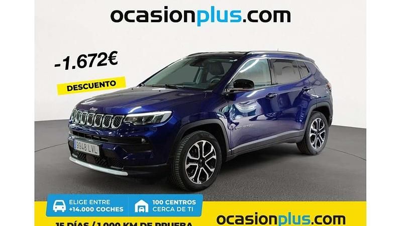 Azul Usado 2021 Jeep Compass Limited SUV | 16.728 € (Super precio) - Imagen 1/4