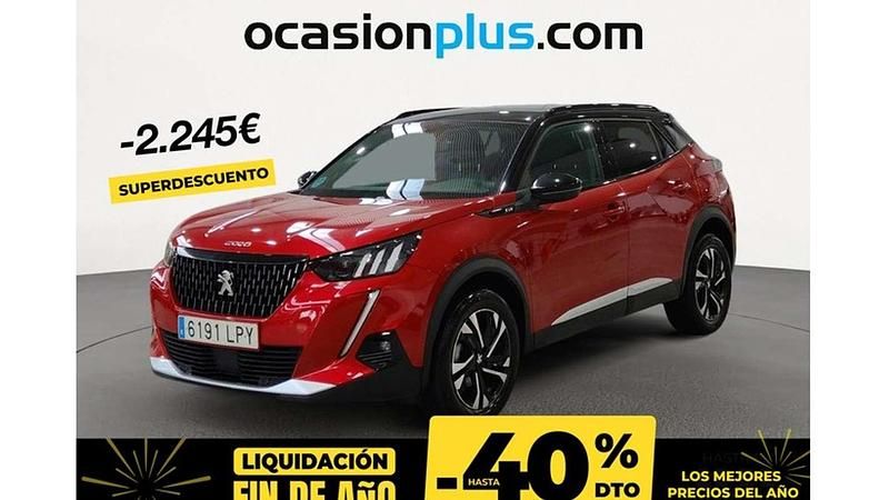 Rojo Usado 2021 Peugeot 2008 GT SUV | 13.955 € (Precio justo) - Imagen 1/4