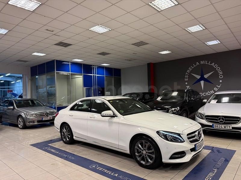 Usado Mercedes C220 Avantgarde 170 CV (125 kW) 2015 Blanco Berlina