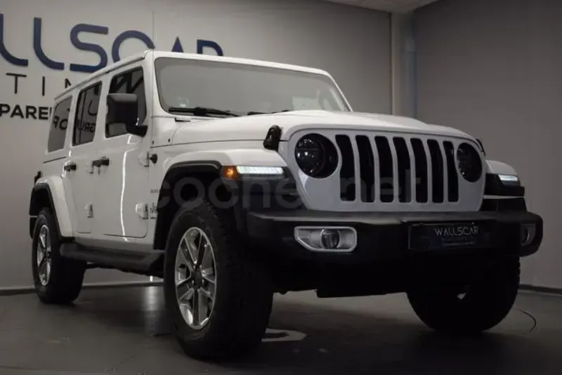 Usado Jeep Wrangler Unlimited Sahara 200 CV (147 kW) 2020 Blanco SUV