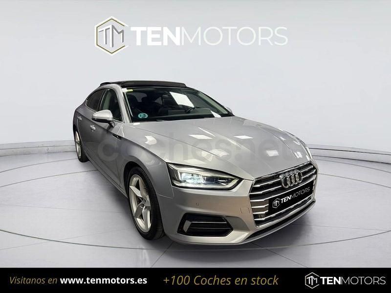 Usado Audi A5 Sportback 150 CV (110 kW) 2018 Gris / plata Utilitario