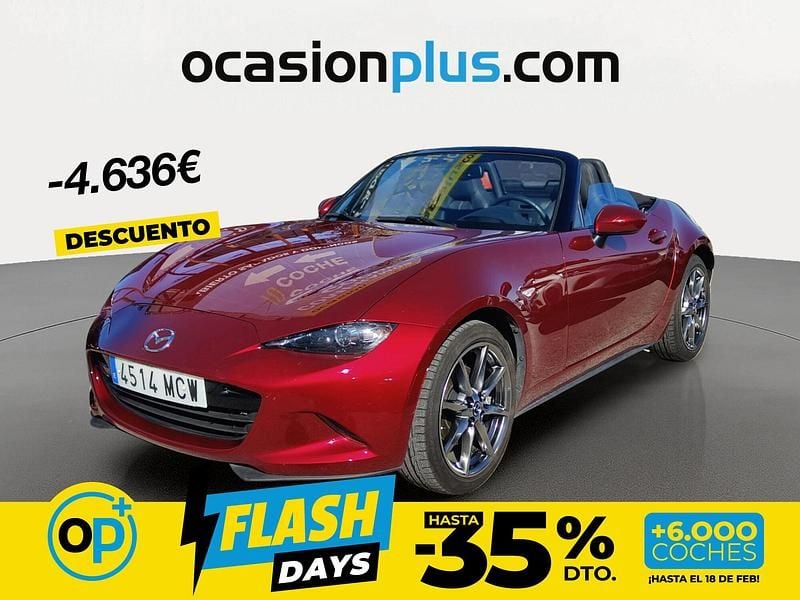 Rojo Usado 2022 Mazda MX5 Descapotable | 27.790 € (Precio justo) - Imagen 1/4