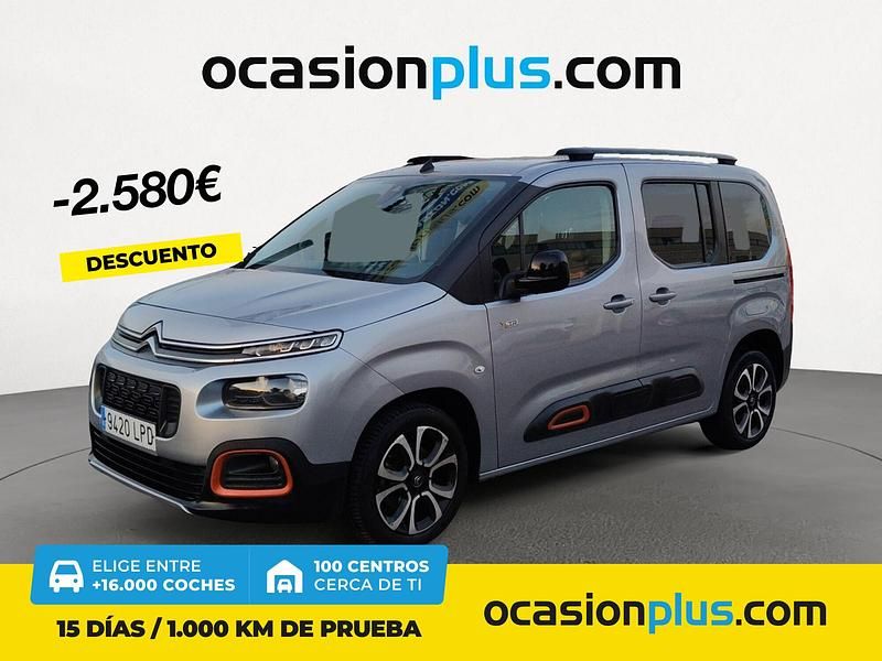 Gris / plata Usado 2021 Citroën Berlingo Shine Monovolumen | 21.350 € (Un poco caro) - Imagen 1/4