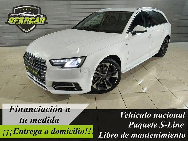 Usado Audi A4 S-Line 150 CV (110 kW) 2017 Blanco Familiar