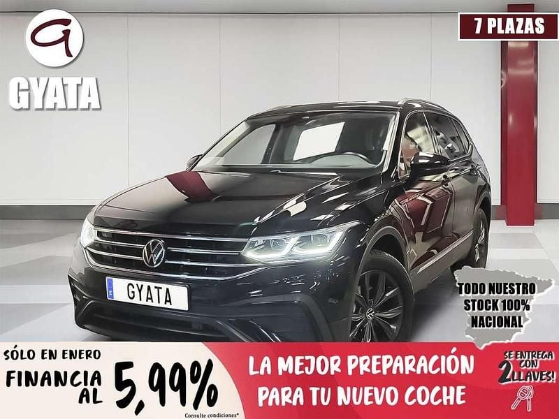Negro Usado 2022 VW Tiguan Allspace Life SUV | 30.990 € (Precio justo) - Imagen 1/4