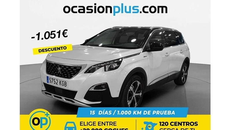 Blanco Usado 2017 Peugeot 5008 GT-line SUV | 13.139 € (Buen precio) - Imagen 1/4