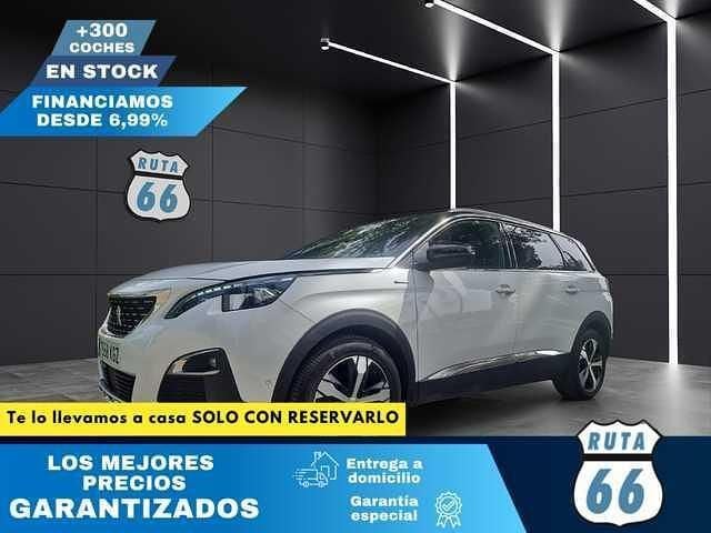 Blanco Usado 2018 Peugeot 5008 GT-line Monovolumen | 16.990 € (Precio justo) - Imagen 1/4