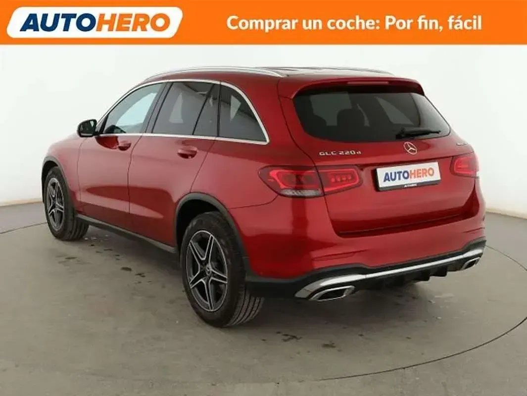 Usado Mercedes GLC220 AMG line 194 CV (142 kW) 2019 Rojo SUV