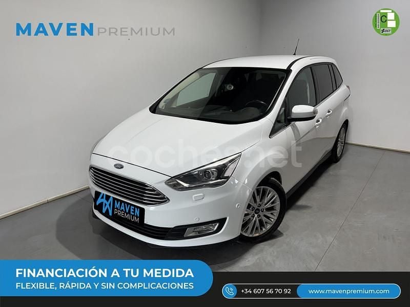 Blanco Usado 2016 Ford Grand C-Max Titanium Monovolumen | 12.500 € (Un poco caro) - Imagen 1/4
