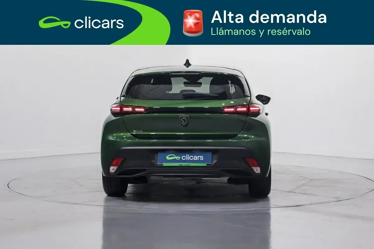 Usado Peugeot 308 Style 130 CV (95 kW) 2024 Verde Berlina