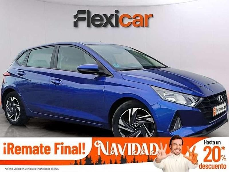 Azul Usado 2021 Hyundai i20 Utilitario | 11.490 € (Un poco caro) - Imagen 1/4