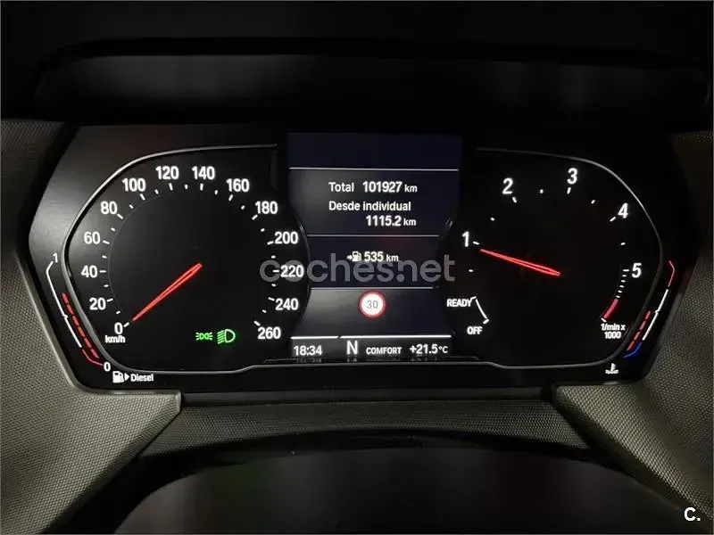 Usado BMW 116 116 CV (85 kW) 2020 Negro Utilitario