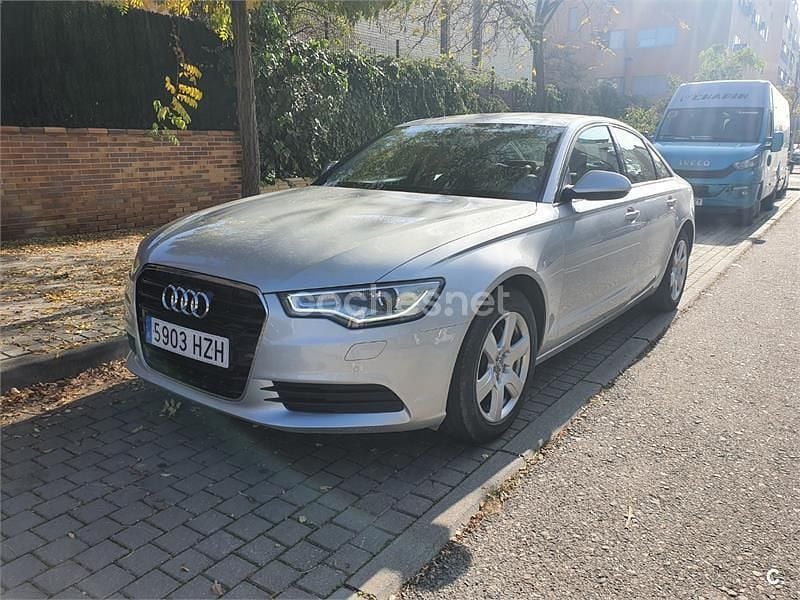 Usado Audi A6 190 CV (139 kW) 2014 Gris / plata Berlina