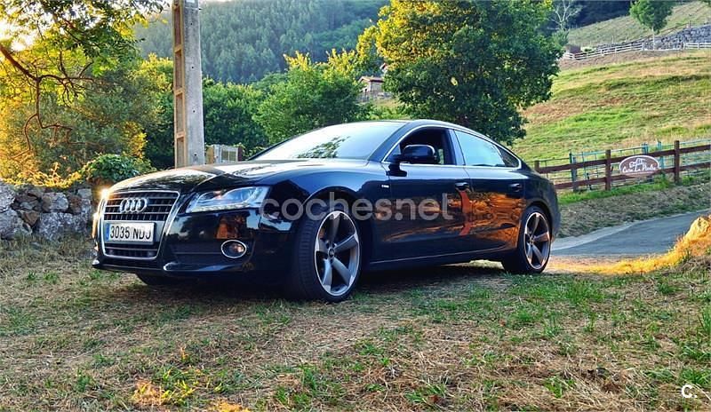 Negro Usado 2011 Audi A5 Sportback S-Line Berlina | 9300 € (Super precio) - Imagen 1/4