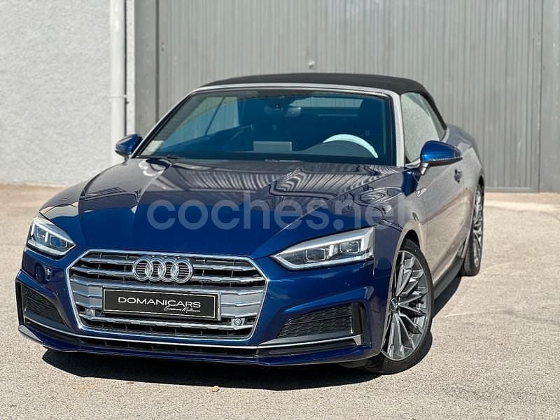 Azul Usado 2018 Audi A5 Cabriolet S-Line Descapotable | 23.990 € (Buen precio) - Imagen 1/4