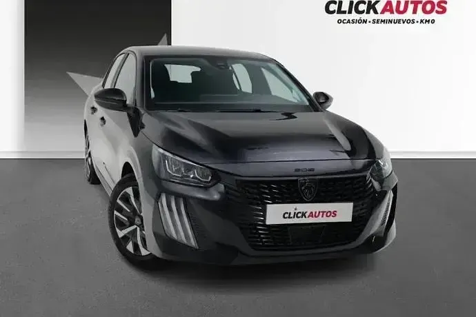 Usado Peugeot 208 Active 101 CV (74 kW) 2024 Negro Utilitario