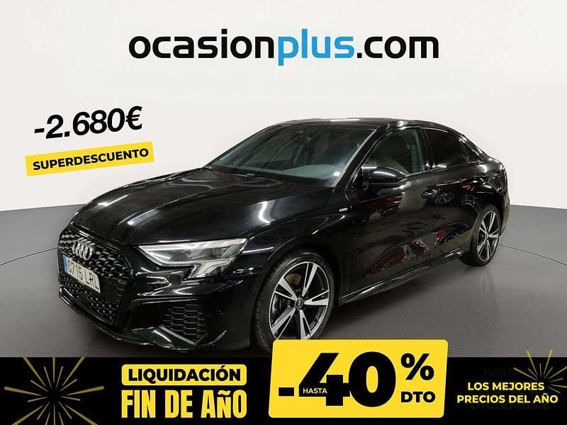 Negro Usado 2021 Audi A3 S-Line Berlina | 26.190 € (Precio justo) - Imagen 1/4
