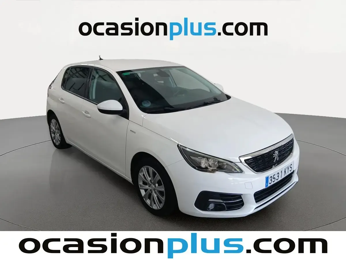 Usado Peugeot 308 Style 131 CV (96 kW) 2019 Blanco Utilitario
