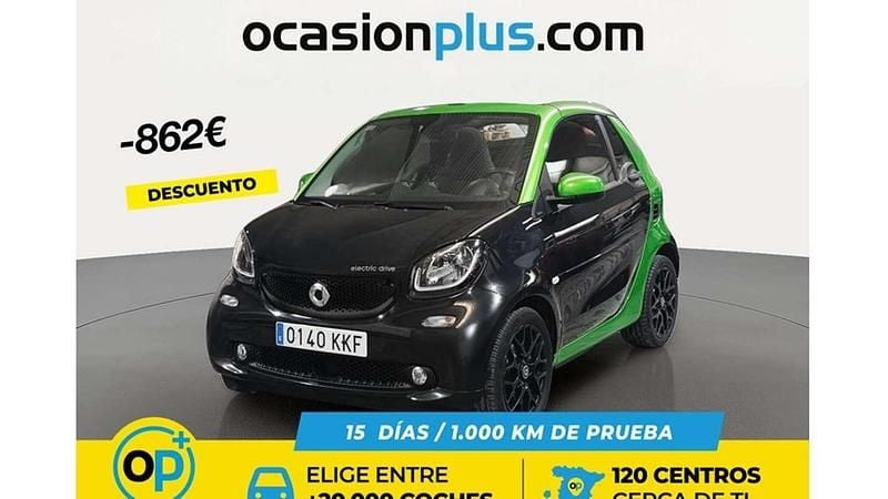 Usado Smart ForTwo Electric Drive 60 kW (82 CV) 2018 Negro Descapotable