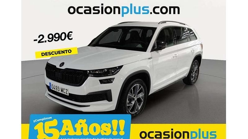 Blanco Usado 2022 Skoda Kodiaq SportLine SUV | 29.355 € (Buen precio) - Imagen 1/4