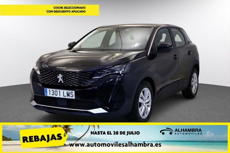 Negro Usado 2021 Peugeot 3008 Active SUV | 17.490 € (Precio justo) - Imagen 1/4