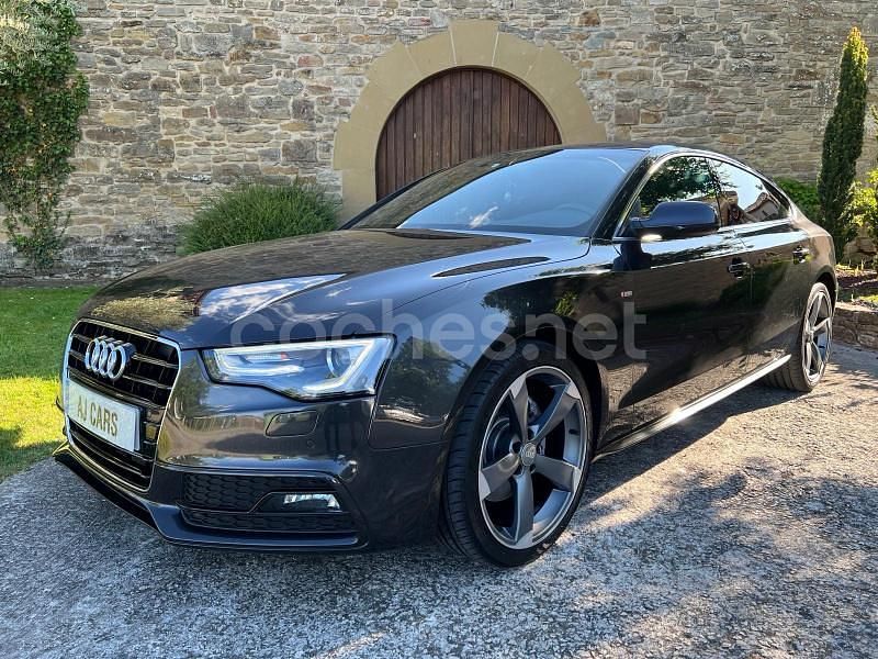 Gris / plata Usado 2014 Audi A5 Sportback S-Line Berlina | 18.500 € (Precio justo) - Imagen 1/4