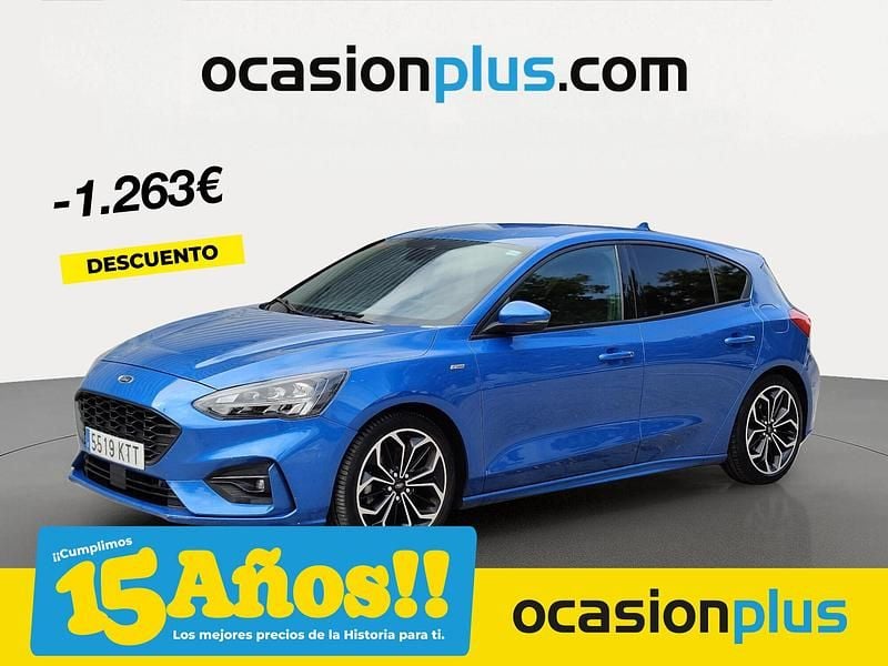 Azul Usado 2019 Ford Focus ST-Line Berlina | 13.900 € (Precio justo) - Imagen 1/4