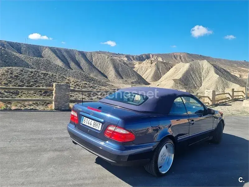 Usado Mercedes CLK320 Elegance 218 CV (160 kW) 1998 Azul Descapotable