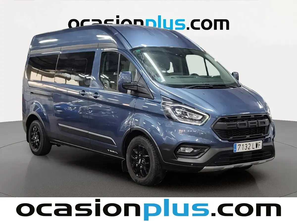 Usado Ford Transit Custom 131 CV (96 kW) 2022 Azul Familiar